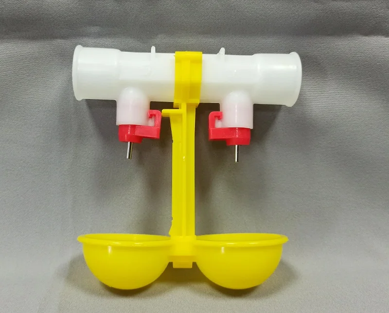 Ниппельные поилки двойные на 360 градусов для кур перепела птиц (10