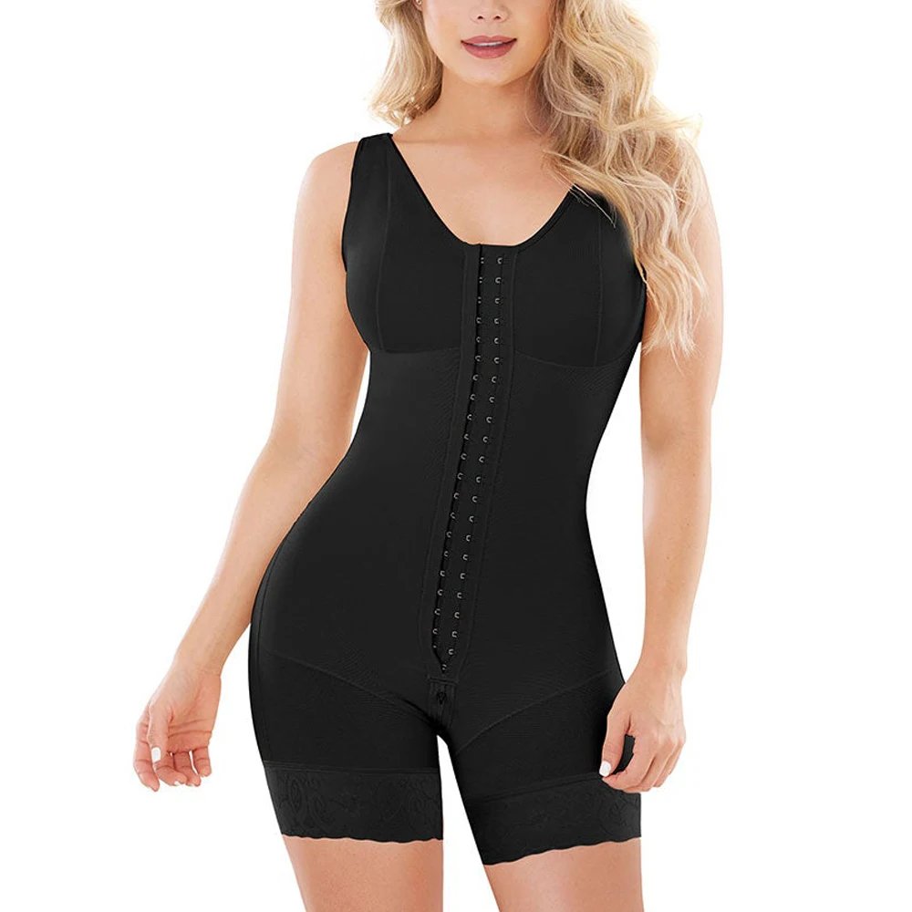 Fajas Full Body Shaper Skims Shapewear Women's Binders and Shapers Postpartum Girdles Bbl Body Shaper Zipper Open Bust Bodysuit