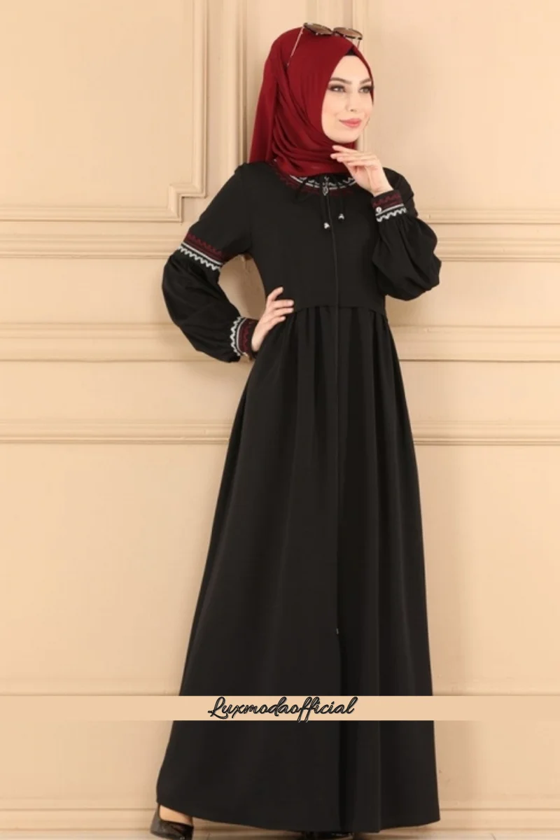 

Luxury Embroidery abaya 3021BG354