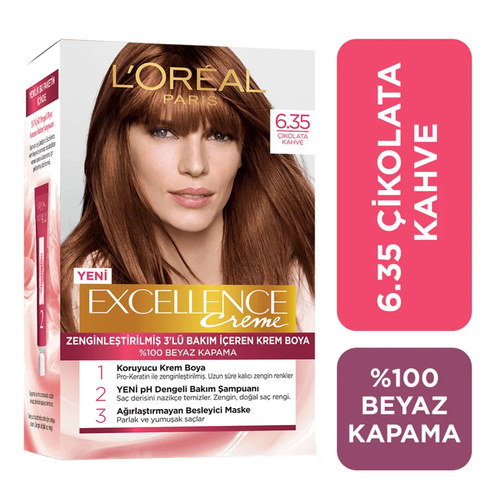 Фотофон L'OREAL PARIS EXCELLENCE CREME Chocolate темно русая краска для волос 6 35|Чаши смешивания