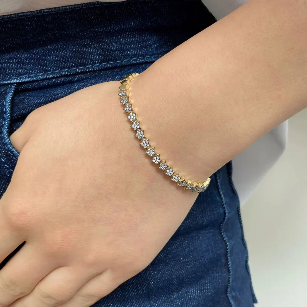 NEW Fashion Model Baget Silver 925 Bracelets for Women High Quality Gift Luxury Shiny Zircon Jewelry