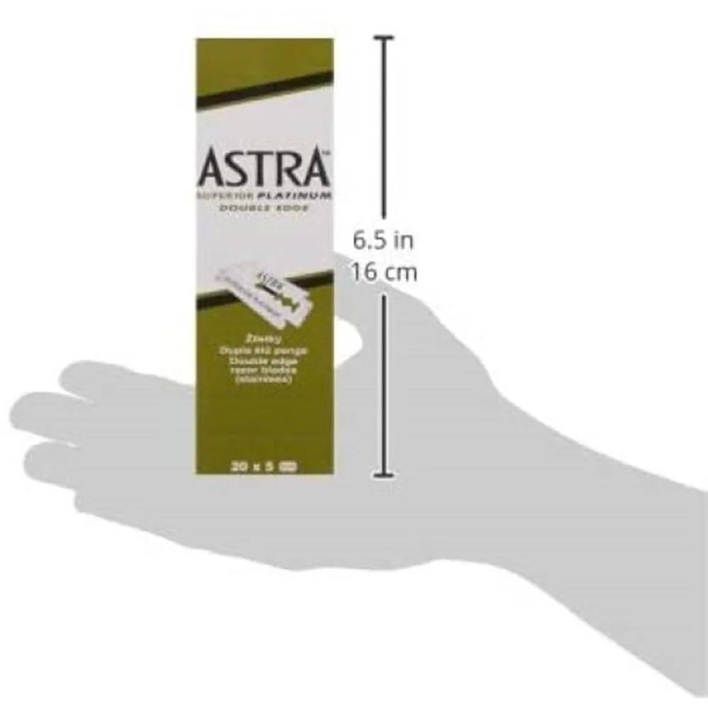 Лезвия для бритья Astra 100 шт. классические лезвия с двойным лезвием мужчин уход за
