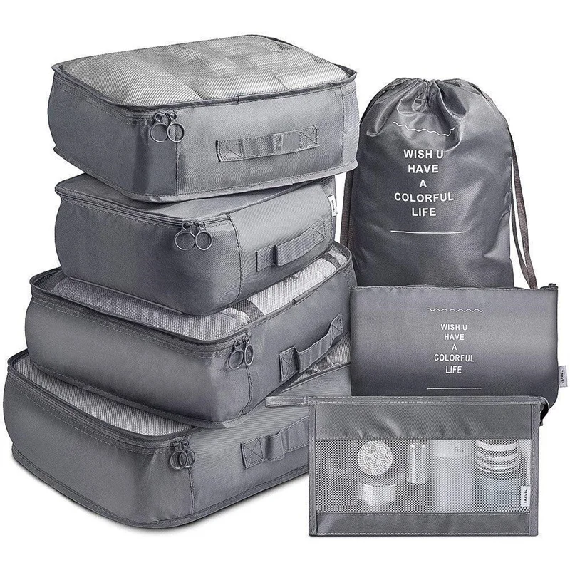 

9 pieces Set Travel Organizer Storage Bags Suitcase Packing Set Storage Cases Organizer Clothes Shoe Tidy Pouch