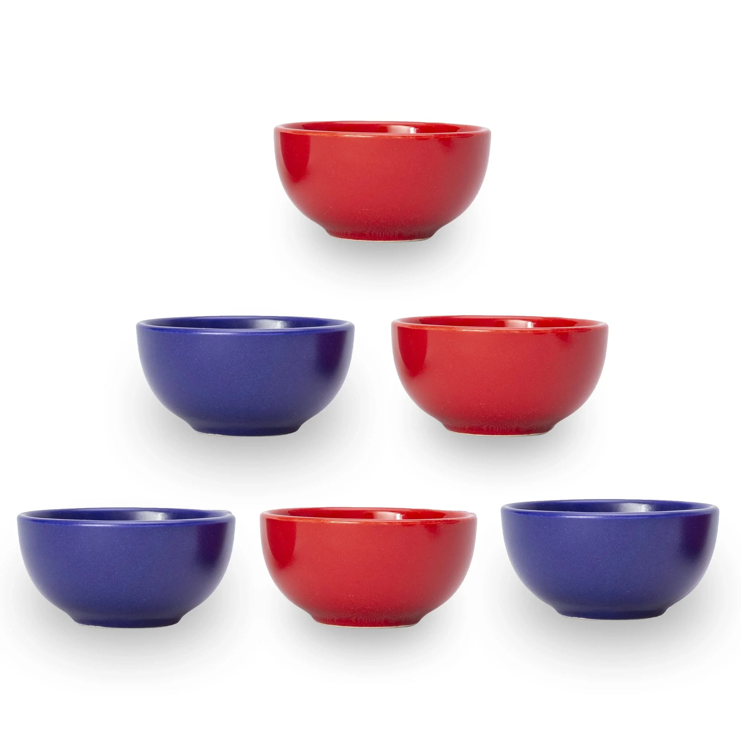 

Bascuda Small Decorative Ceramic Bowls Set of 6, Matrix Style 8cm High Quality Durable Spanish Ceramics