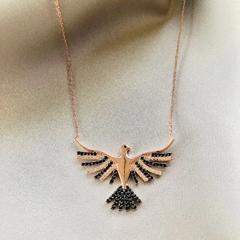 

Phoenix 925 Sterling Silver Necklace Women Girls Gift Jewelry Accessories Fashion Handmade Elegant Chain