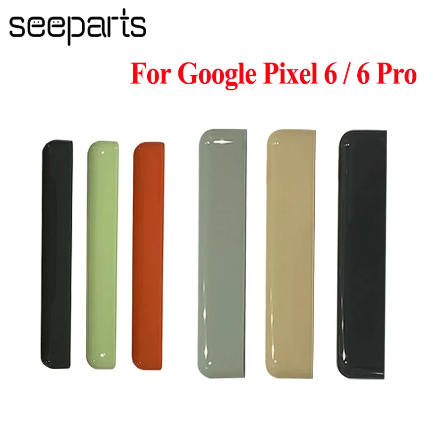 

Новинка для Google Pixel 6 Pro задняя крышка стеклянные полосы запасные части задняя крышка батарейного отсека стеклянные полосы