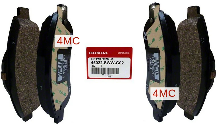 Roxform Передняя Тормозная накладка оригинальные автомобильные запчасти для Honda CR-V