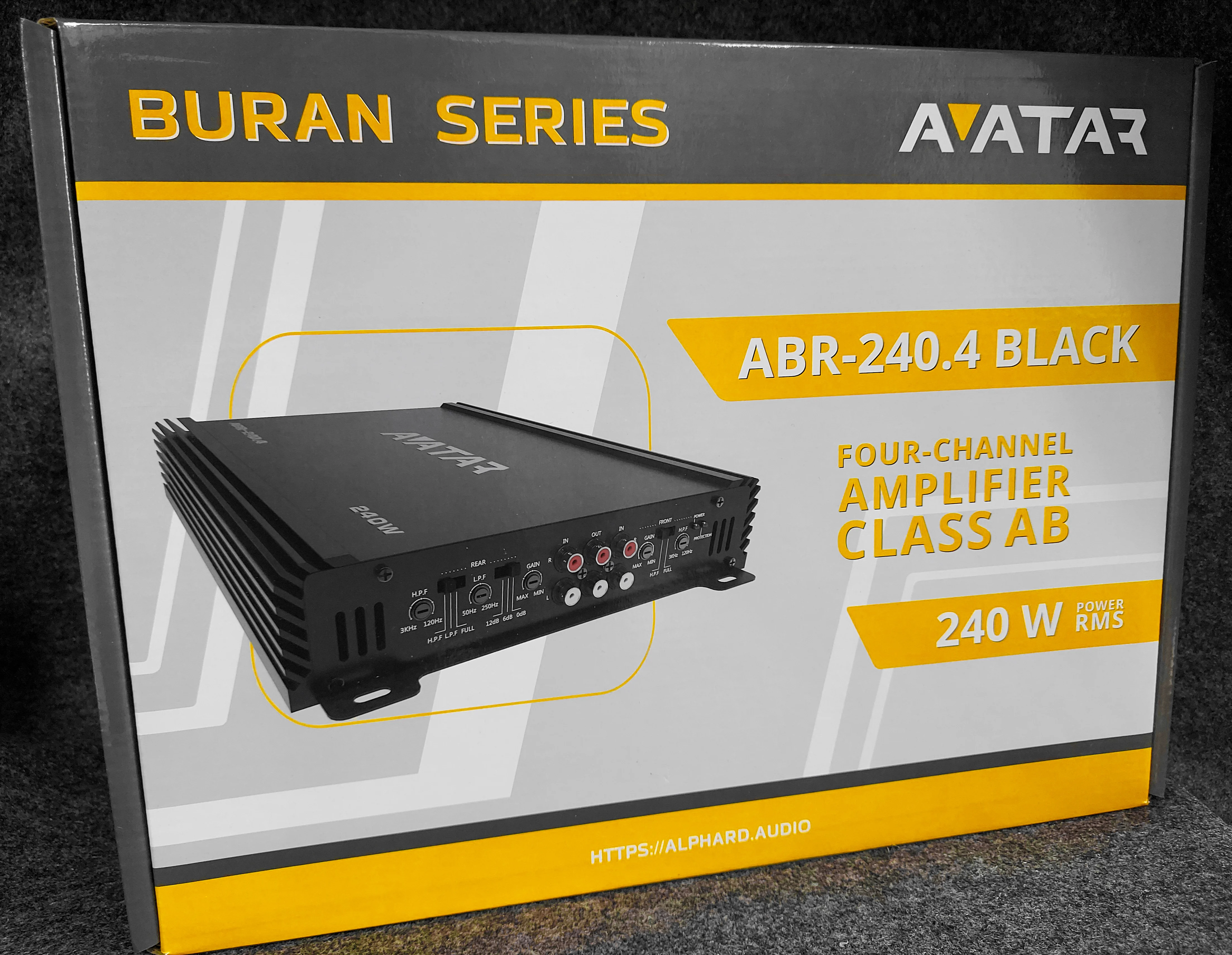 4-канальный усилитель AVATAR ABR-240.4 / АB-класс мощность 120 Вт x 4 |