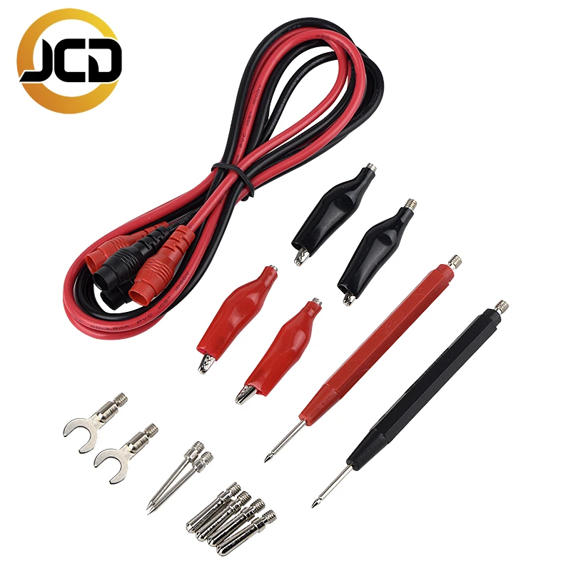 

QHTITEC Electrical Multimeter Test Leads Set with Alligator Clips Test Hook Test Probes Lead Professional Kit 1000V 10A CAT.II