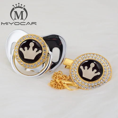 GCR-9 6-18M MIYOCAR, 7 цветов, корона, прекрасная, красивая, золотая, блестящая, Соска-пустышка, клипса, BPA бесплатно, пустышка, блестящая, уникальный дизайн, GCR - Цвет: GCR-9 6-18M