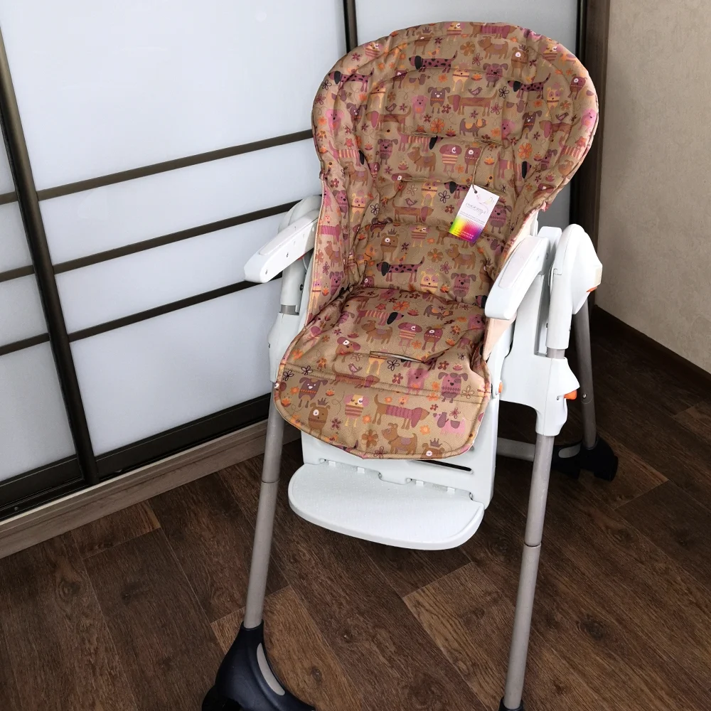 Чехол для Chicco Magic с прорезиненной основой (Аналог экокожи) "Собачки" сменный