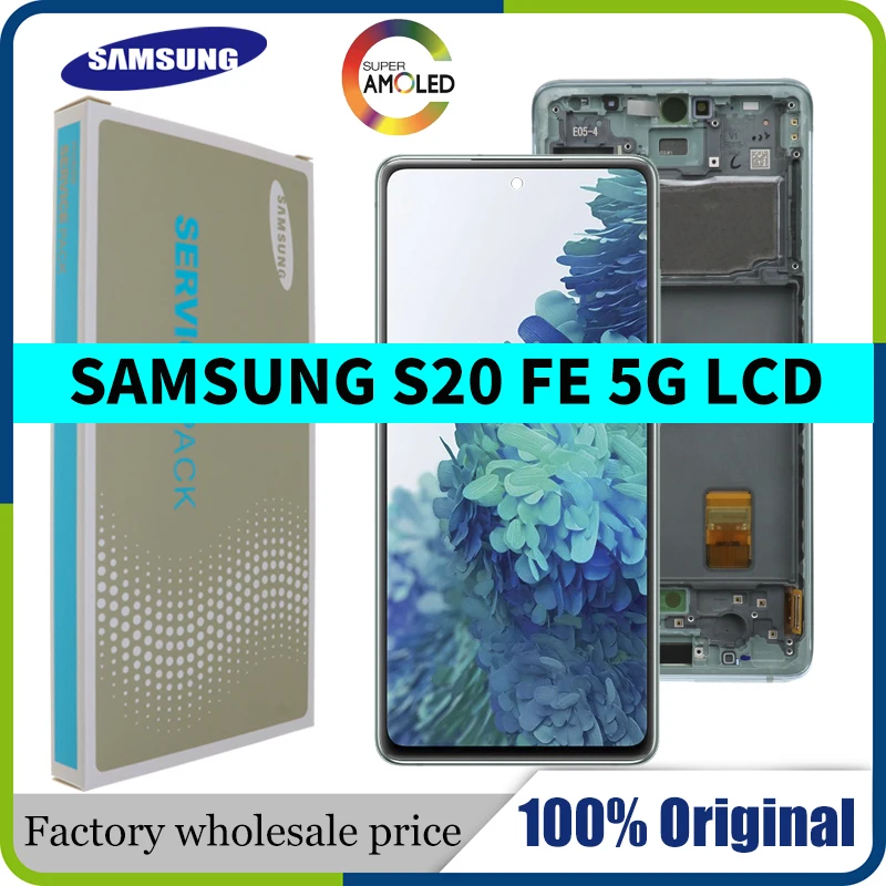 

Новый оригинальный AMOLED для Samsung Galaxy S20 Fan Edition G780F G781F S20 FE 5G S20 Lite ЖК-дисплей с сенсорным экраном