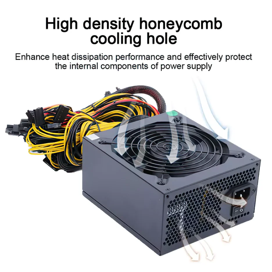 Блок питания для майнинга ETH ATX 180-260 В 2600/2400 Вт 8 дисплеев | Компьютеры и офис