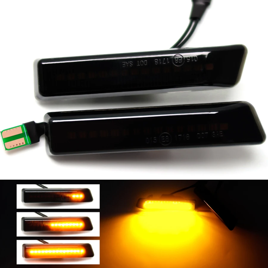

Led Dynamic Turn Signal Light Side Marker Fender Sequential Lamp Blinker For BMW E36 M3 Facelift 1997-1999 X5 E53 1999-2006