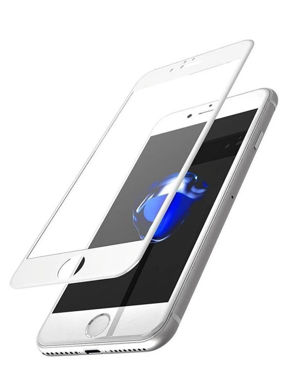 Защитное стекло 10D Full Glue для Apple IPhone 7 / 8 белая рамка | Мобильные телефоны и