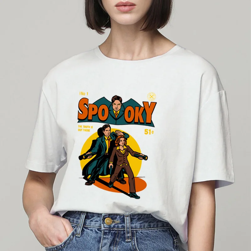 

The X Files Shirt Truth Is Out Men/women's Cotton Tshirt Short Sleeve Spooky Comic Mulder Scully Dana Fox Cases Tv Tee loose Top