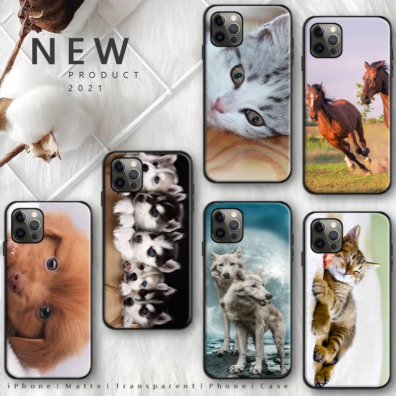 

Animal Phone Case For iPhone 7 8 Plus 6 6S Plus 12 Pro MAX Cases Back Cover Soft TPU For iPhone 7 8 Plus 6 6S Plus 12 Pro MAX