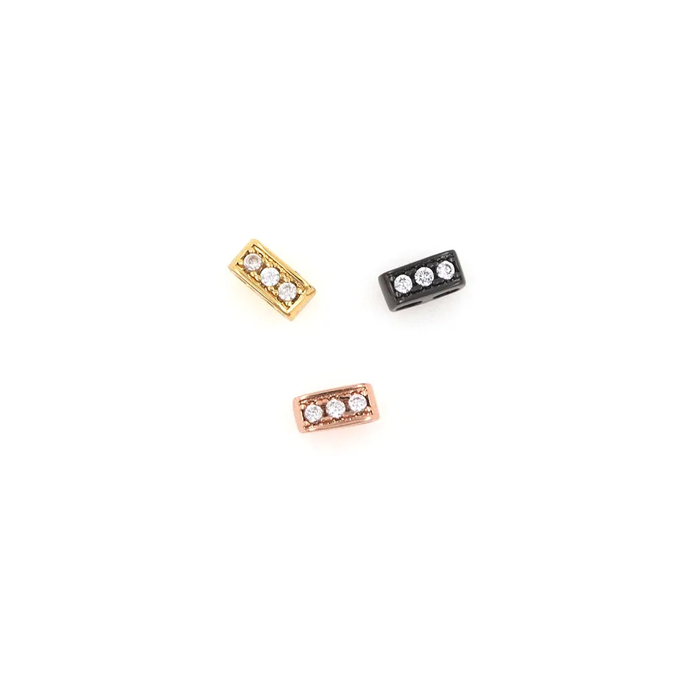 Прямоугольные бусины Micropavé принадлежности для самостоятельного изготовления