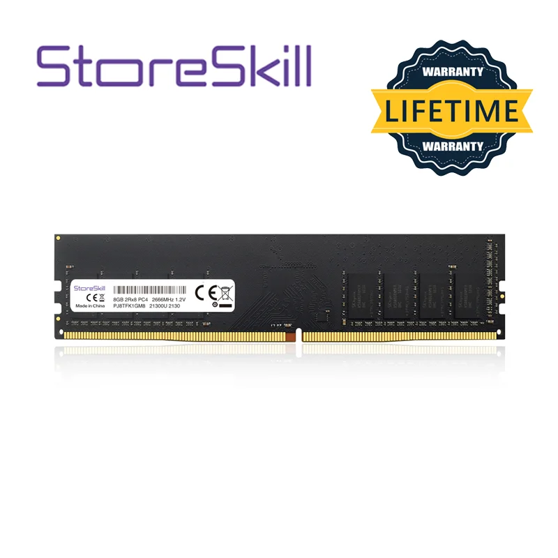 StoreSkill-memoria Ram de escritorio UDIMM DDR4, 4GB, 8GB, 16GB, 2133, 2400, 2666, 17000, 19200, 21300, 1,2 v