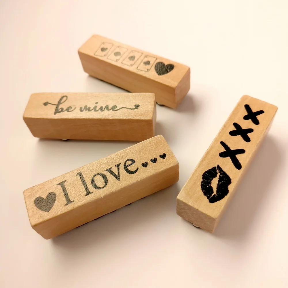 CRZCrafter штампы-набор резиновый штамп деревянная печать любовь поделки своими