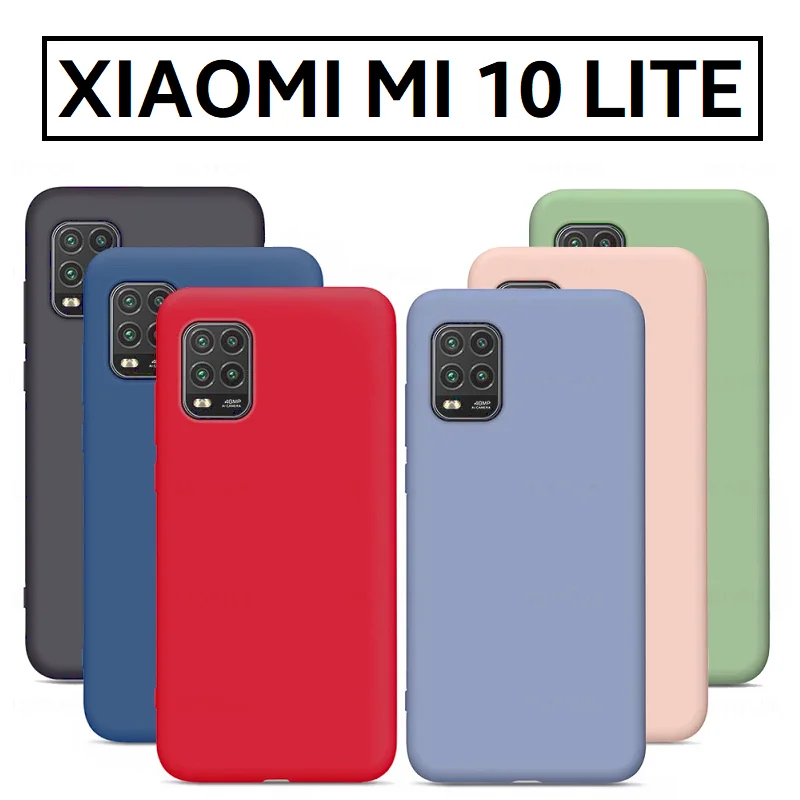 Чехол для XIAOMI MI 10 LITE 5G Мягкий Силиконовый противоударный чехол из жидкого геля