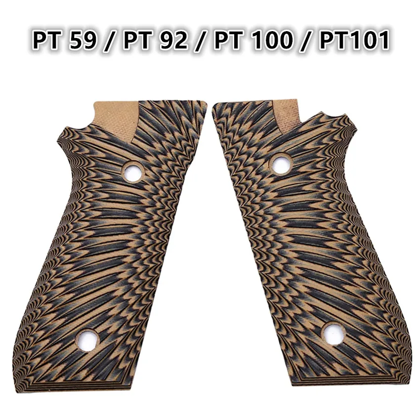 G10 ручки шина для PT58 hc Plus PT59 S PT92 F PT99 PT100 PT101 PT917 c 9 мм 380 авто. 40 кобура Empunhadura Clip | Спорт