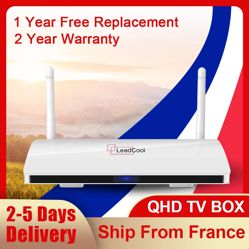 

Leadcool QHD TV ip tv box android 9.0 tv box Amlogic S905W H.265 4K HD медиаплеер 2,4 ГГц Wifi leadcool IP TV Box Доставка из Франции