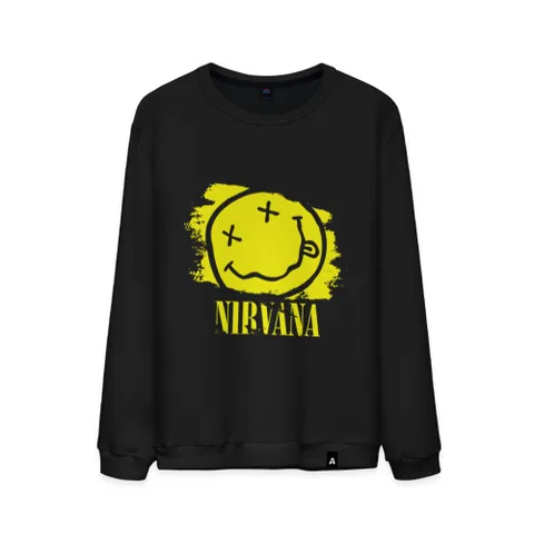 Nirvana smile overdyed sweatshirt AliExpress