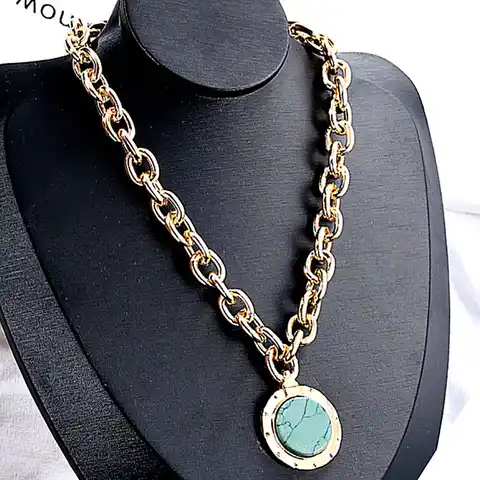 Колье  бижутерия ожерелье на шею женское оригинальное цепь с кулоном