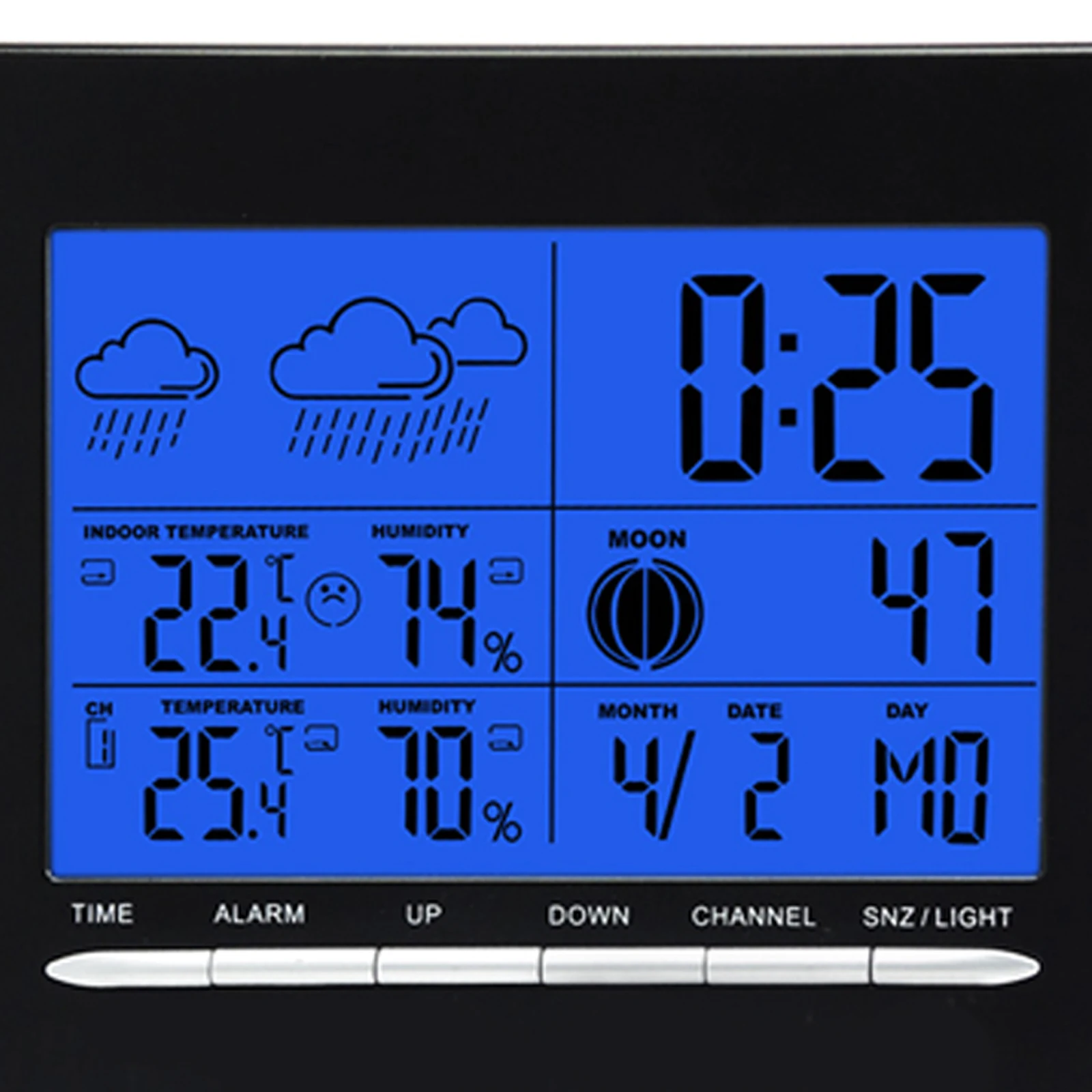 Беспроводная метеостанция Wallmount с 1 датчиком для использования внутри и вне