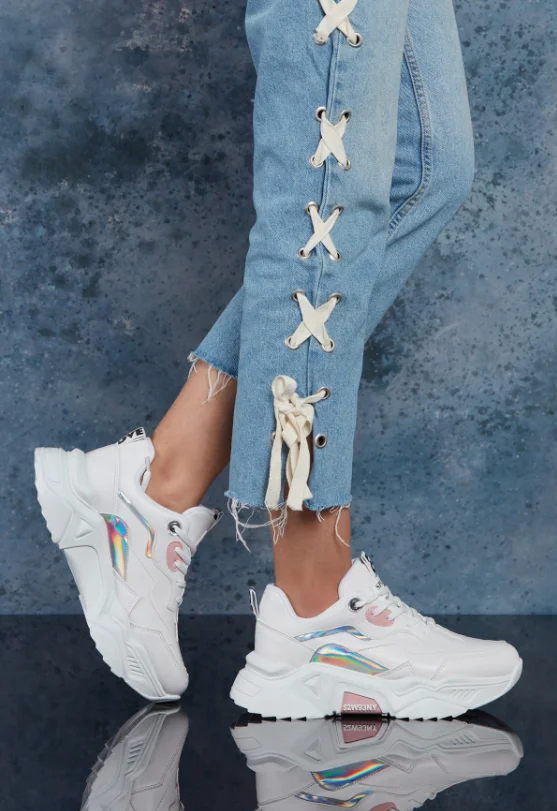 

Women's White Powder Sneaker