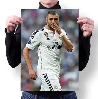 Плакат Бензема Карим Benzema Karim №7 А4 | Дом и сад