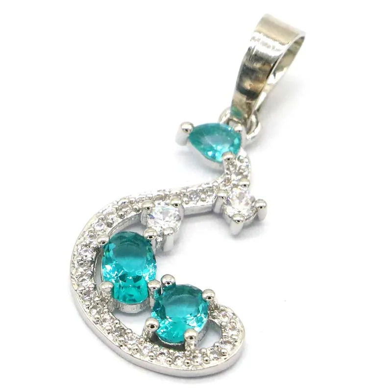 31x14 мм красивый лунный гранат из родолита Аквамарин Смоки Кварц CZ для женщин