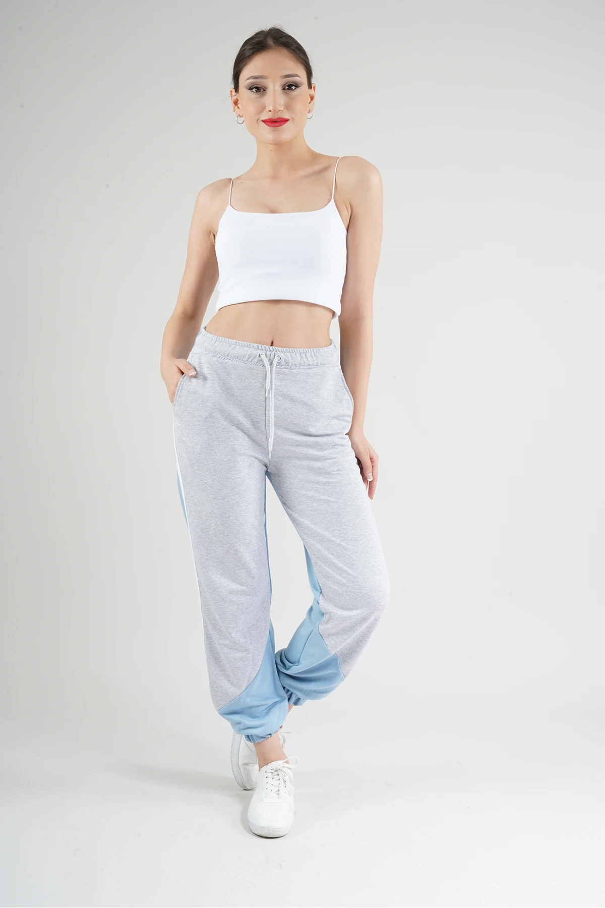 

MANGA Women's Colorful Elastic Elastic Sweatpants