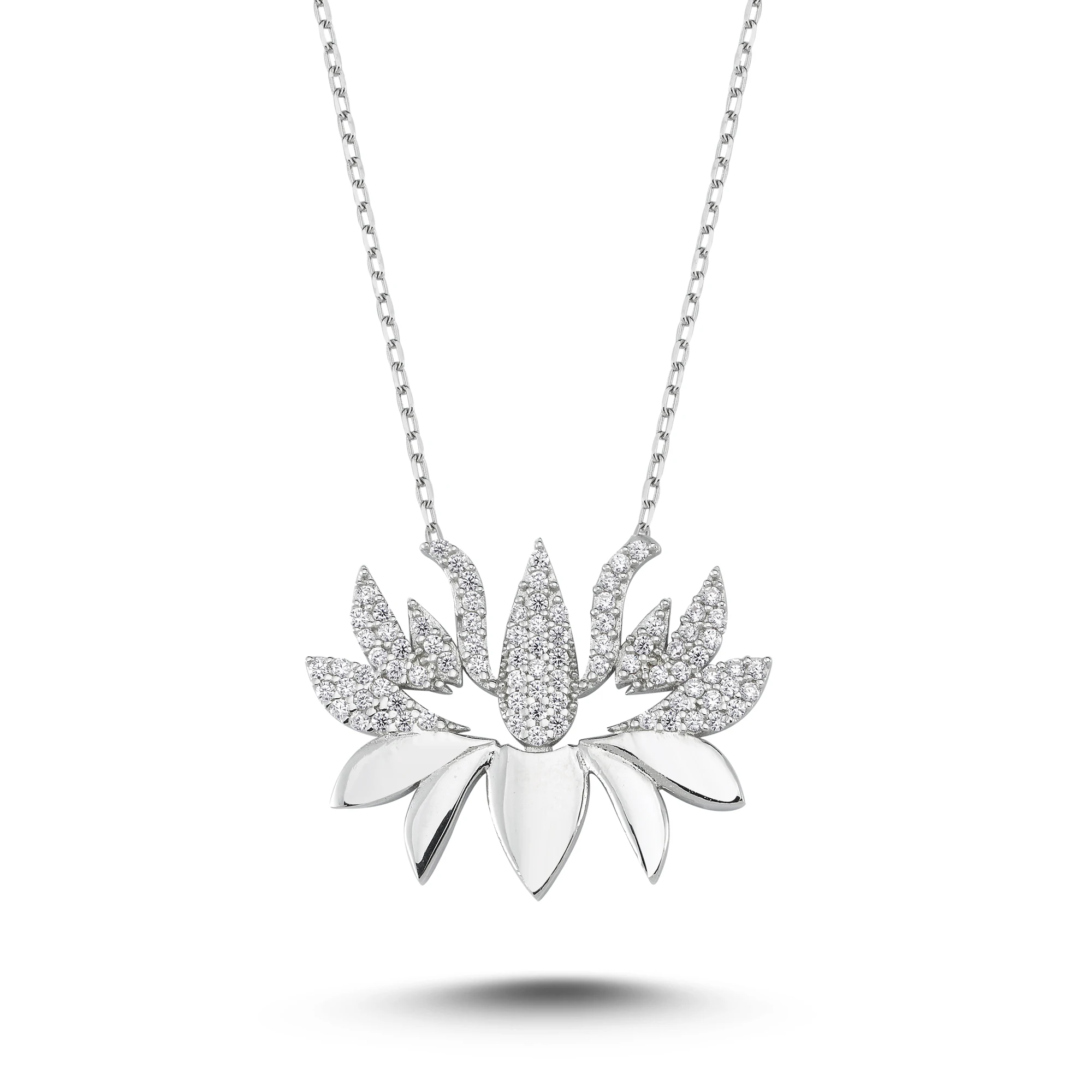 

New 925 Sterling Silver Necklace Necklaces for Women Jewelery Gift Zirkon Stone