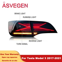 led tail lights for tesla model 3 taillight 2017 2021 car light assembly drl turn signal lamps fog brake reverse