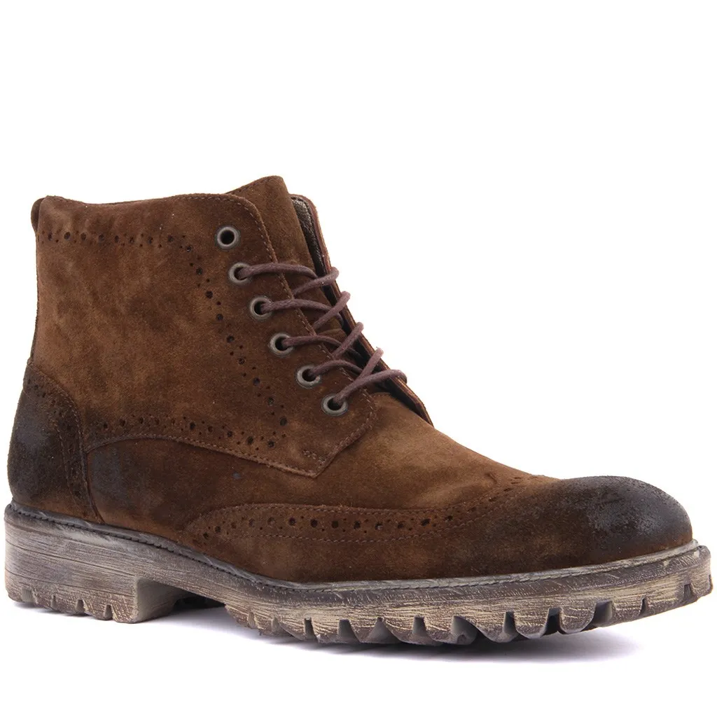 Sail Lakers-Sand Suede Men Lace-Up Boots | Обувь