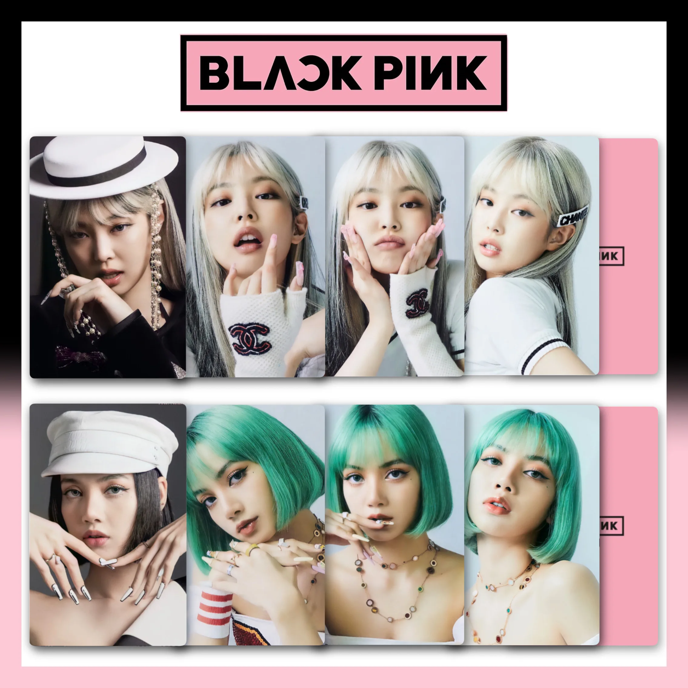 16 шт/комплект KPOP BLACKPINK JENNIE ROSÉ JISOO LISA карты закладка для коллекции | Канцтовары