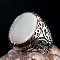 925 sterling silver ring with mother of pearl fashion turkish premium quality handmade jawelery