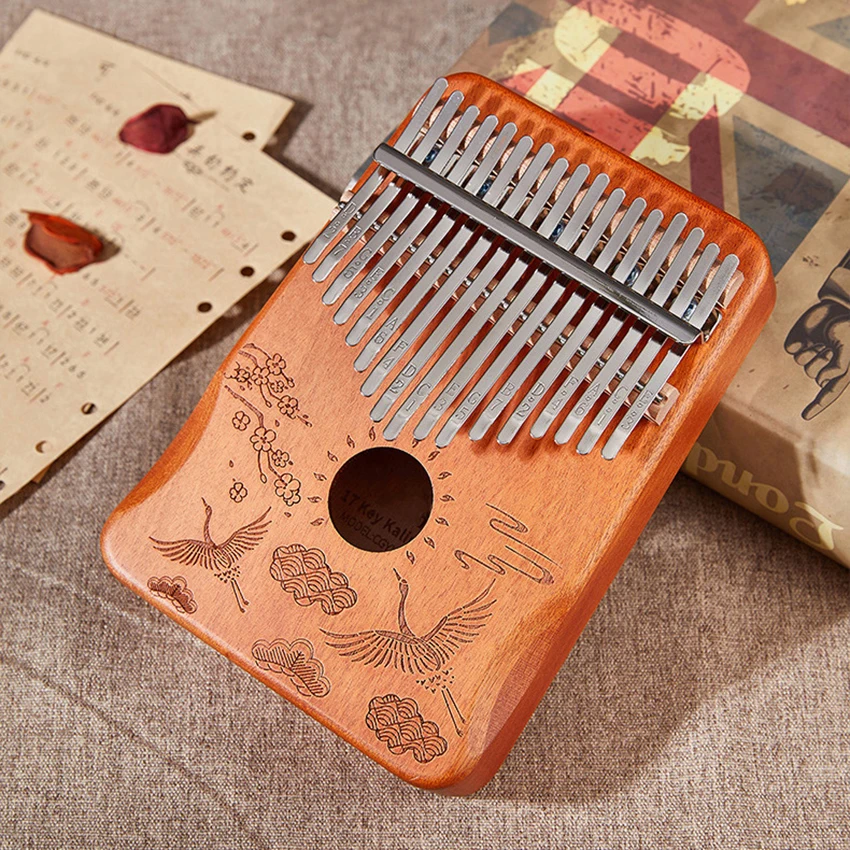 Калимба калимба 17-тон из красного дерева начинающих finger клавишные инструменты |