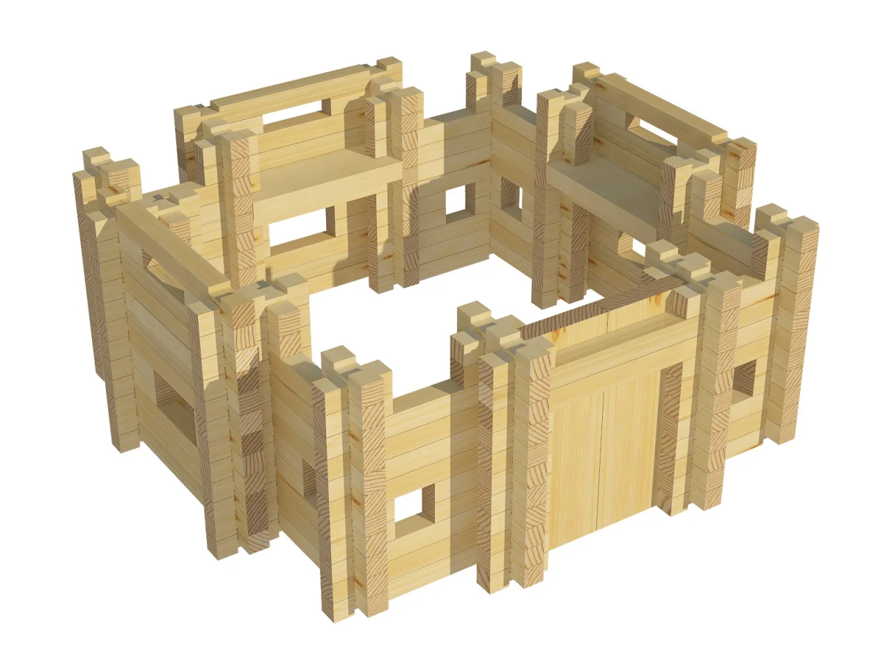 Wooden designer &quotfortress&quot № 1 280 parts les 017 | Игрушки и хобби