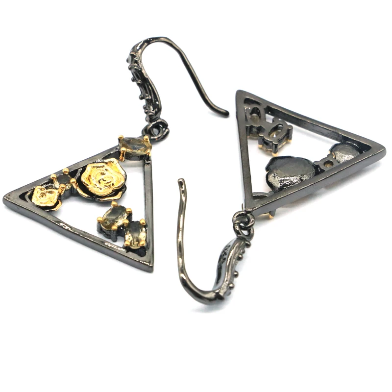 39x26 мм Неоготические розовые морганит Смоки кварцевые крутые черные