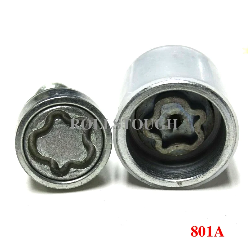 

ROLLSTOUGH Car Wheel Locking Nut Bolt And Key For A6L A8 Q5 A4L 4F0698139C 801A