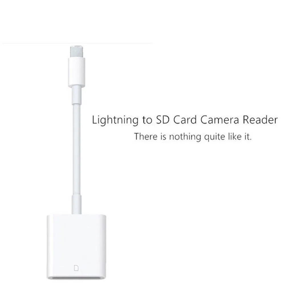 USB кард-ридер белый горячий Lightning к SD кард-ридер кабель-адаптер для iphone 8 Plus 6S Apple iPad Pro Air Mini
