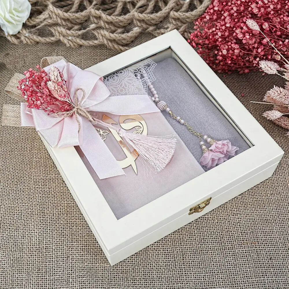 Elegant Decorated Gift Package with Wooden Box  FREE SHİPPİNG