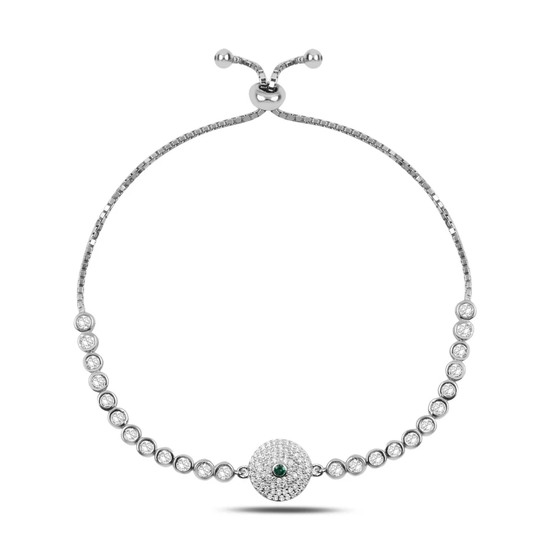

Silver 925 Sterling Zircon Cubic Zirconia Elevator Bracelet