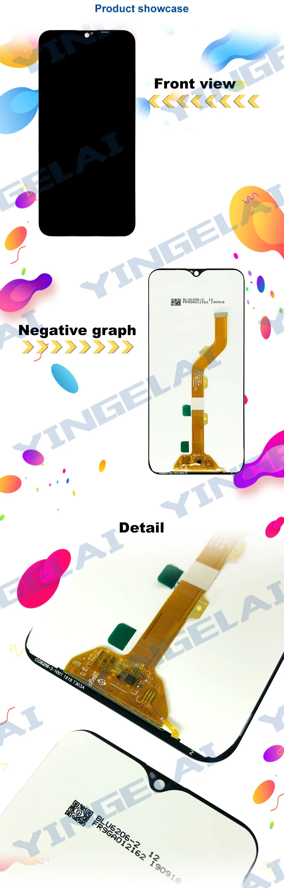 Для Tecno Camon 11s CB7 ЖК-экран 6,2 ''Полный ЖК-дисплей для Tecno Camon 11s CB7 ЖК-дисплей кодирующий преобразователь сенсорного экрана в сборе