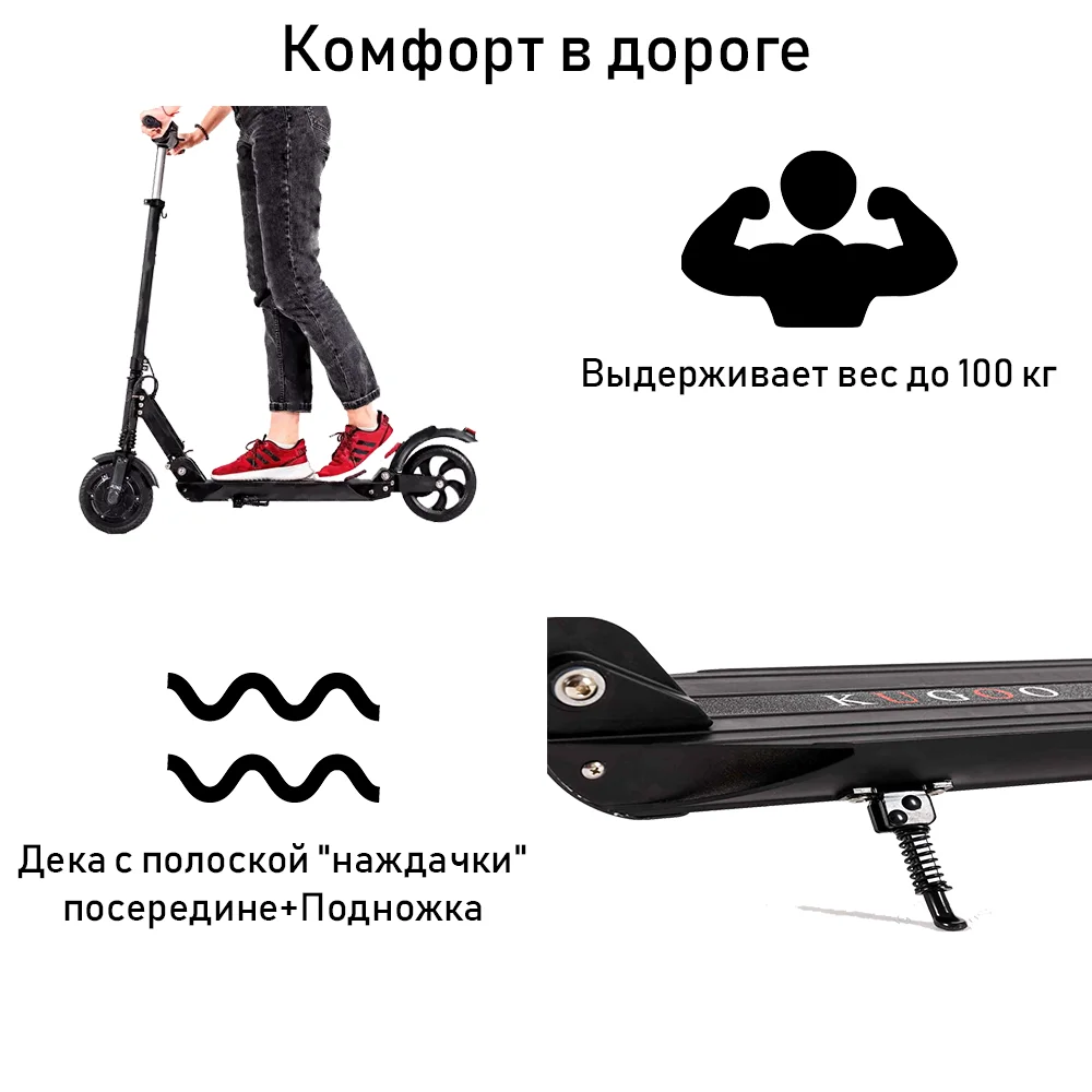 Электросамокат Kugoo S3 Jilong Оригинальный ▼ Лёгкий Городской Склад в Москве Вес до 12