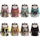 Вместительный практичный мультяшный рюкзак в стиле преппи для домашних животных, повседневная сумка для книг с принтом, милый кошка, собака, Женский многоразовый портативный льняной рюкзак