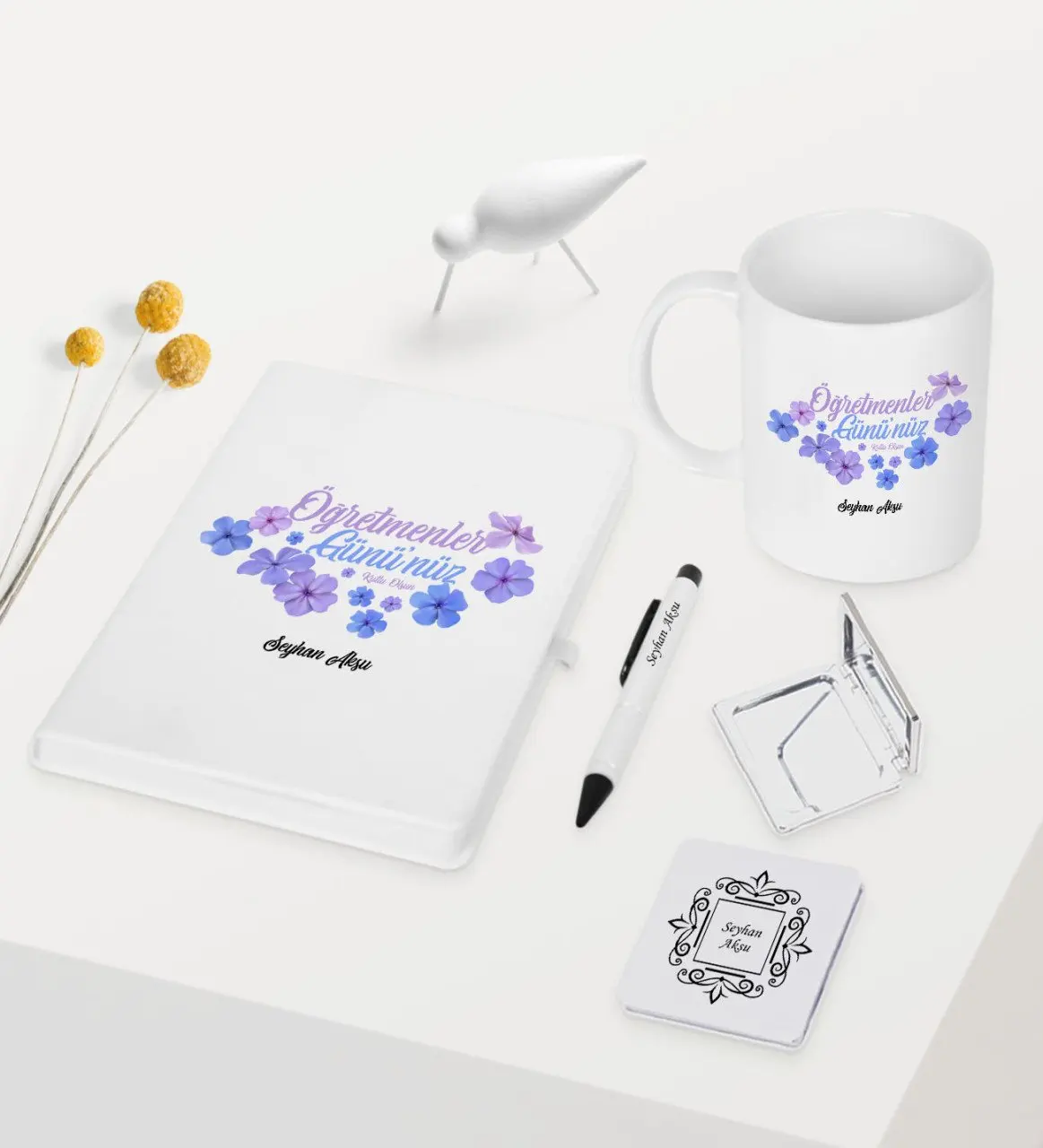 Персонализированные учительские дни счастливые тематические белая ручка для